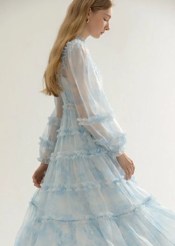 TULLE DRESS AND LONG CAMISOLE SET