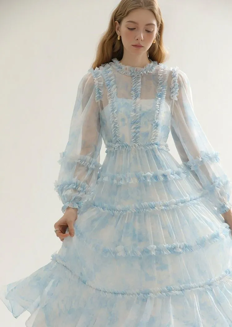 TULLE DRESS AND LONG CAMISOLE SET