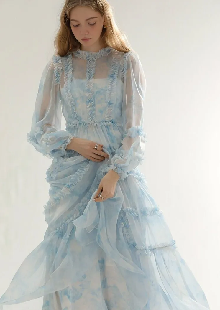 TULLE DRESS AND LONG CAMISOLE SET