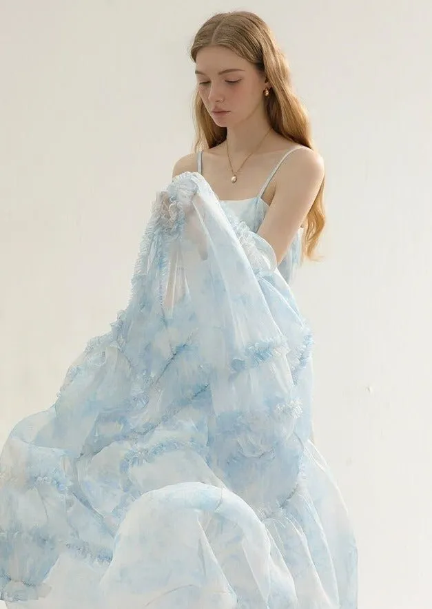 TULLE DRESS AND LONG CAMISOLE SET