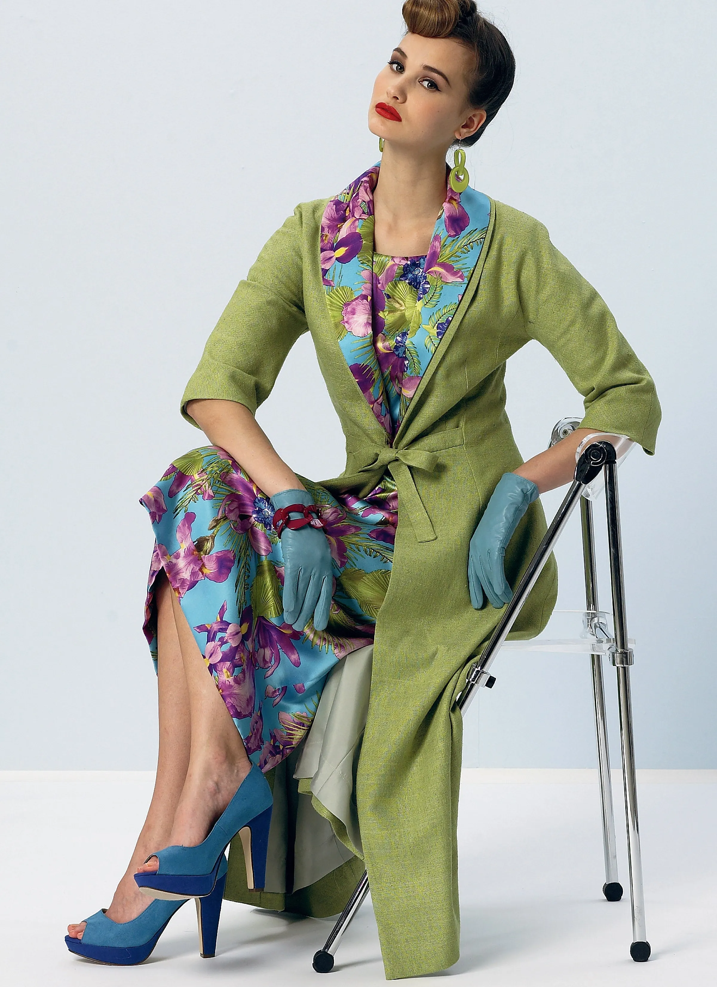 Vogue Patterns 8875 Vintage 1955 Dress and Coat Pattern