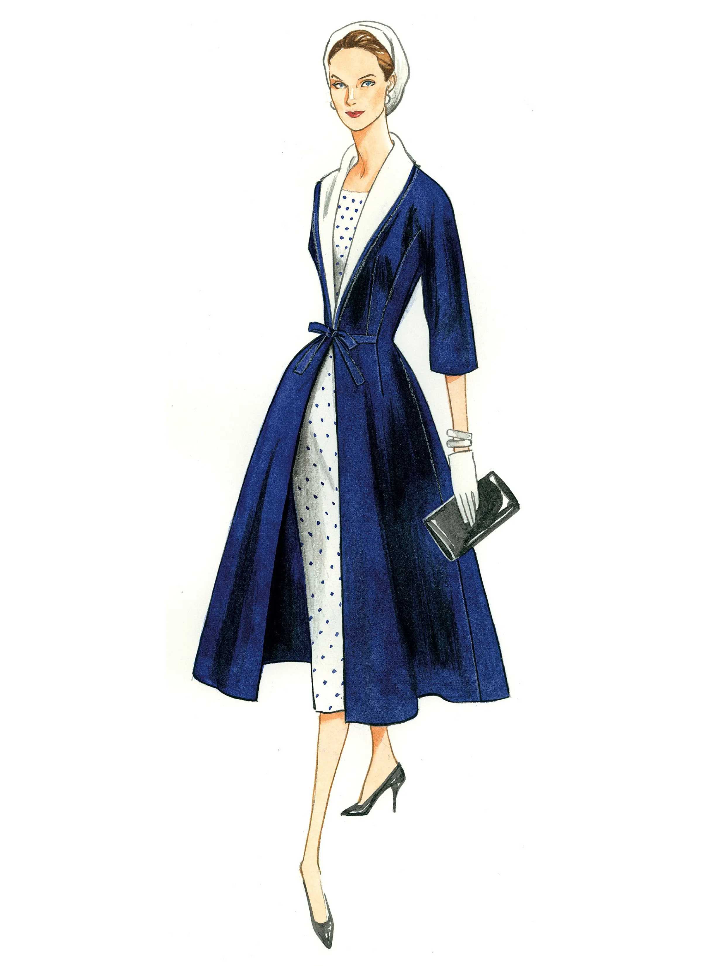Vogue Patterns 8875 Vintage 1955 Dress and Coat Pattern