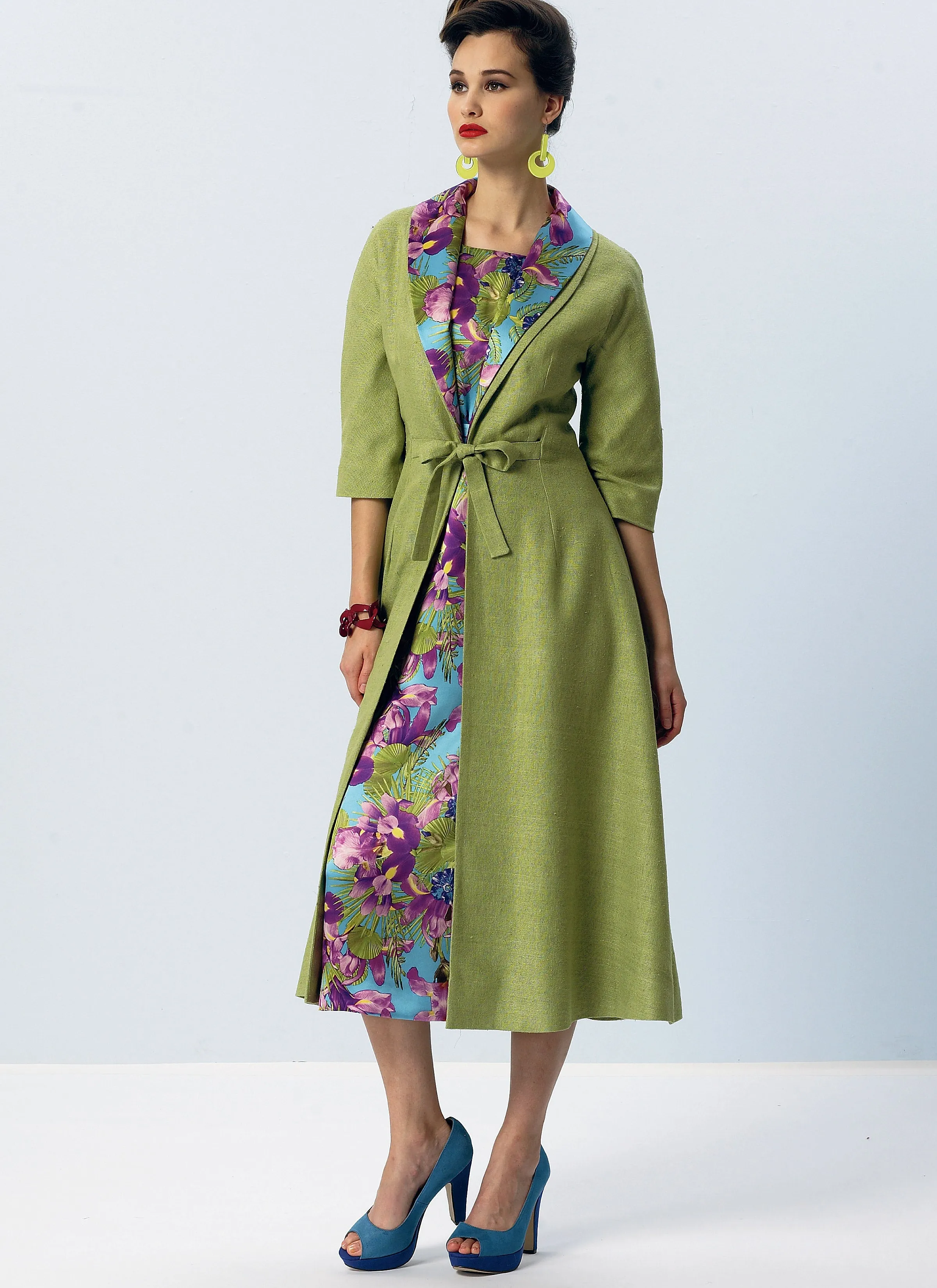 Vogue Patterns 8875 Vintage 1955 Dress and Coat Pattern