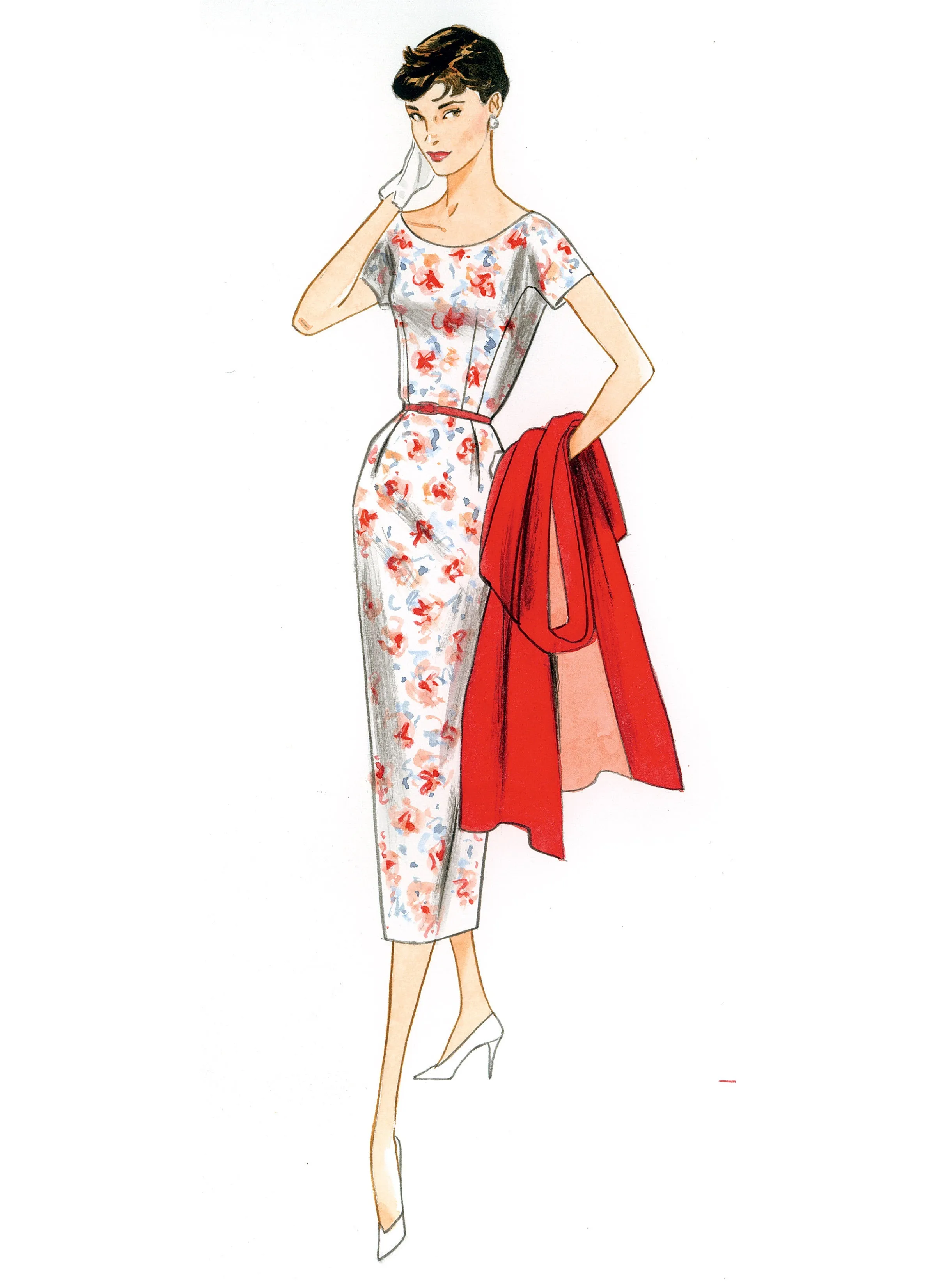Vogue Patterns 8875 Vintage 1955 Dress and Coat Pattern